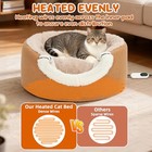  2-in-1 Heated Cat Bed electric Warming Pet Cave Tent   Cuddler With Timer   
