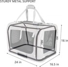 Petseek Extra Large Cat Carrier Soft Sided Folding Small Medium Dog Pet Carrier