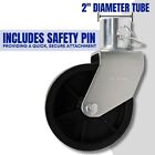 6  Dual Trailer Swirl Jack Caster Wheel With Pin 2000lbs