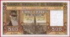 Belgium 500 Francs 3 5 1945 P 127a Xf   Free Shipping From 100 