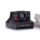 Vintage Polaroid Land Camera Pronto Black With Red Button     Instant Film Camera