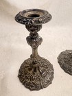 Lovely Victorian Sterling Silver Small Candlesticks - Pair - Half Taper   Uk