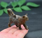 2 4  Natural Leopard Print Stone Cat Quartz Crystal Carved Reiki Collect Gift 1x