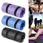 Extra Thick 15mm Yoga Mats Exercise Gym Fitness Mat Non-slip With Carry Strap Us