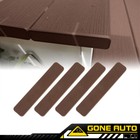  4 Pcs   5 5    Plastic Decking Boards End Cap Set Brown New Fit For Trex