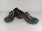 Dansko Black Leather Tamara Comfort Slip On Clogs Shoes 4800020200 Eur 40 Us 9 5