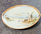 Antique Plate Kinron Nippon Windmill Sailboat Royal Crown