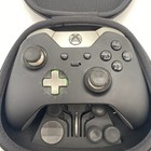 Microsoft Xbox One Model 1698 Elite Wireless Controller Black With Case - Tested