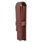 Leather Double Pen Case Pencil Pouch Holder For Fountain Pens Ballpoint Rolle   