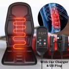 Massage Seat Cushion Heated Back Neck - Massager Chair Pad Home Office Car