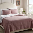 Full queen Double Cloth Quilt Mauve - Threshold  Woven Jacquard Coverlet