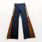Vintage 70s Bell Bottoms With Two Toned Suede By Wear   Tear 30x34x13