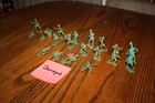Marx Army Battleground Lot Of 20 Damaged American Soldiers Sold As Is - Mpc
