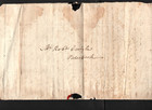 Antique 1817 Handwritten  Letter Paper Ephemera