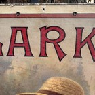 Original Antique Clark   s O n t  Spool Cotton Advertising Cardboard Sign - Rare