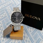 New Bulova Classic Quartz Stainless Steel Men s Watch Grey Dial 40mm 96b261
