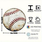 Vintage Baseball Aluminum - Classic 8-round - Multipurpose Me Tin Metal Signs