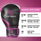 Sanabul Essential Gel Boxing Kickboxing Punching Bag Gloves Black pink