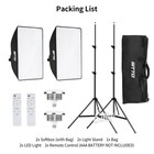 2pcs 85w Softbox Lighting Kit Led Video Photography Light Stand Studio Photo