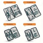 Professional Nail Care Kit 7 10 12 18 Piece Manicure Pedicure Set With Trvl Case