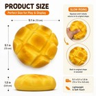 Jumbo Melon Bread Squishy Slow Rising Stress Relief Squeeze Toy Kawaii Gift