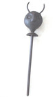 Antique Mace Devil Face Intricate Engraving  