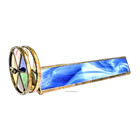 Stained Glass Kaleidoscope Vintage Double Lens Studio Art Hand Crafted 11 