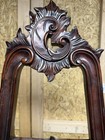 Graceful   Hand Carved 20th Century Mahogany Floor Easel   Artist Display Stand