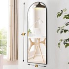 21 x64  Full-length Mirror Floor Mirror Wall Bedroom Mirror Stand Alloy Frame