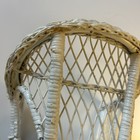 Vintage Doll Size Chair White Wicker Wedding Decor Baby Doll