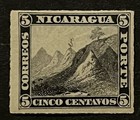 Travelstamps  Nicaragua Stamps Scott  10 - 5c Liberty Cap On Mountain Mint Mogh