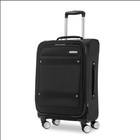 American Tourister Whim Softside Expandable Luggage With Spinners  Black 2pc Set