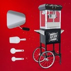 Movie Theater Popcorn Machine Maker Popper With Cart 8 Oz Stainless-steel Kettle