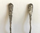 Miles Standish  Priscilla  Pilgrims Plymouth Sterling Silver Souvenir Spoons Lot