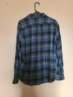 Woolrich Blue Plaid Casual Cotton Flannel Button Up Shirt Mens Size Large