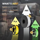 Anycubic Abs Filament 1 75mm  High Strength And 0 06 Inch  1kg Abs Black