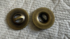 Large Lot Antique Brass-tone Metal Shank Buttons