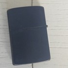 Zippo Navy Blue Flip Top Lighter W  Zippo Logo Cigarettes Theme