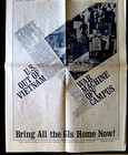 Vintage August 1969 Vietnam War Protest Poster The Mobe Original Very Rare