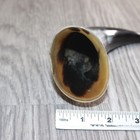 1 Small Polished Cow Horn  466 Natural Colored