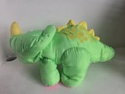 Vintage 1992 Fisher Price Puffalump Dino Roars Green Triceratops Dinosaur Plush