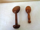 2 Vintage Wood Sock Darners  Sewing Knitting Mending Tool