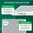 Filterbuy 20x25x4 Pleated Air Filters  Replacement For Hvac Ac Furnace  merv 11 
