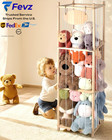 Stuffed Animal Storage Organizer - Thick Wooden Toy Zoo For Playroom      