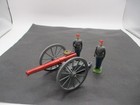 Vintage Britains Confederate Cannon Set  2058 Confederate Artillery W 2 Soldiers