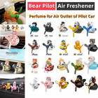 Cool Bear Pilot Car Air Freshener Rotating Propeller Air Outlet Perfume Fragranc