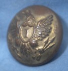 Vintage Civil War  Eagle I In Shield Brass Uniform Button D Evens Attleboro Mass