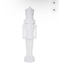 6 Foot Holiday Time White Nutcracker Christmas Decoration New