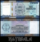Liberia Full Set 5 Pcs 20  50  100  500   1 000  Dollars 2022 Pick-w39 To 43 Unc