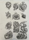 Original Late 90   s Early 2000   s Tattoo Shop Flash Art Vintage L